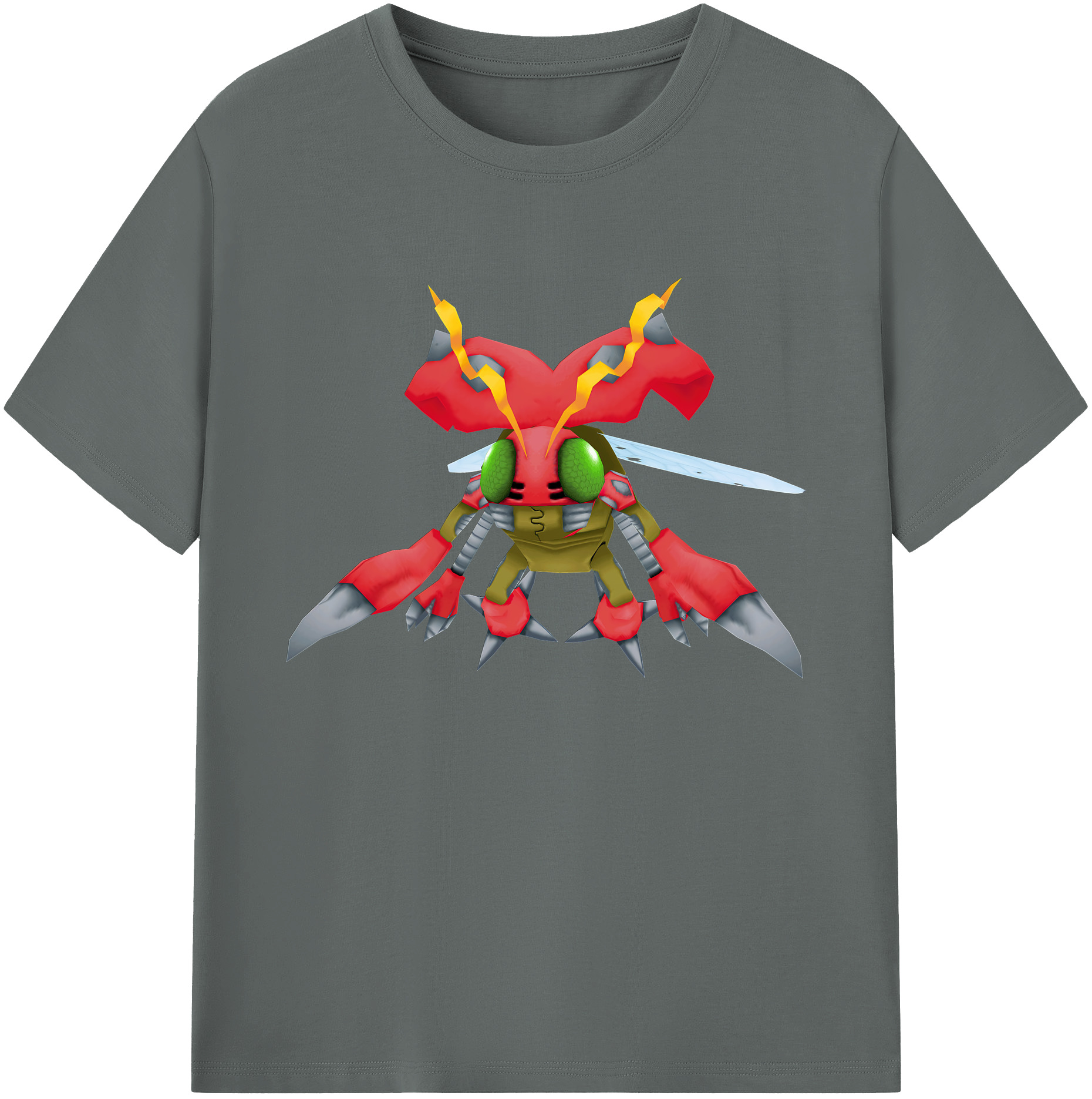（画像用） Digimon デジタルモンスター/デジモン 綿100％ メンズ半袖Tシャツ｜肌触りやわらか＆通気性
